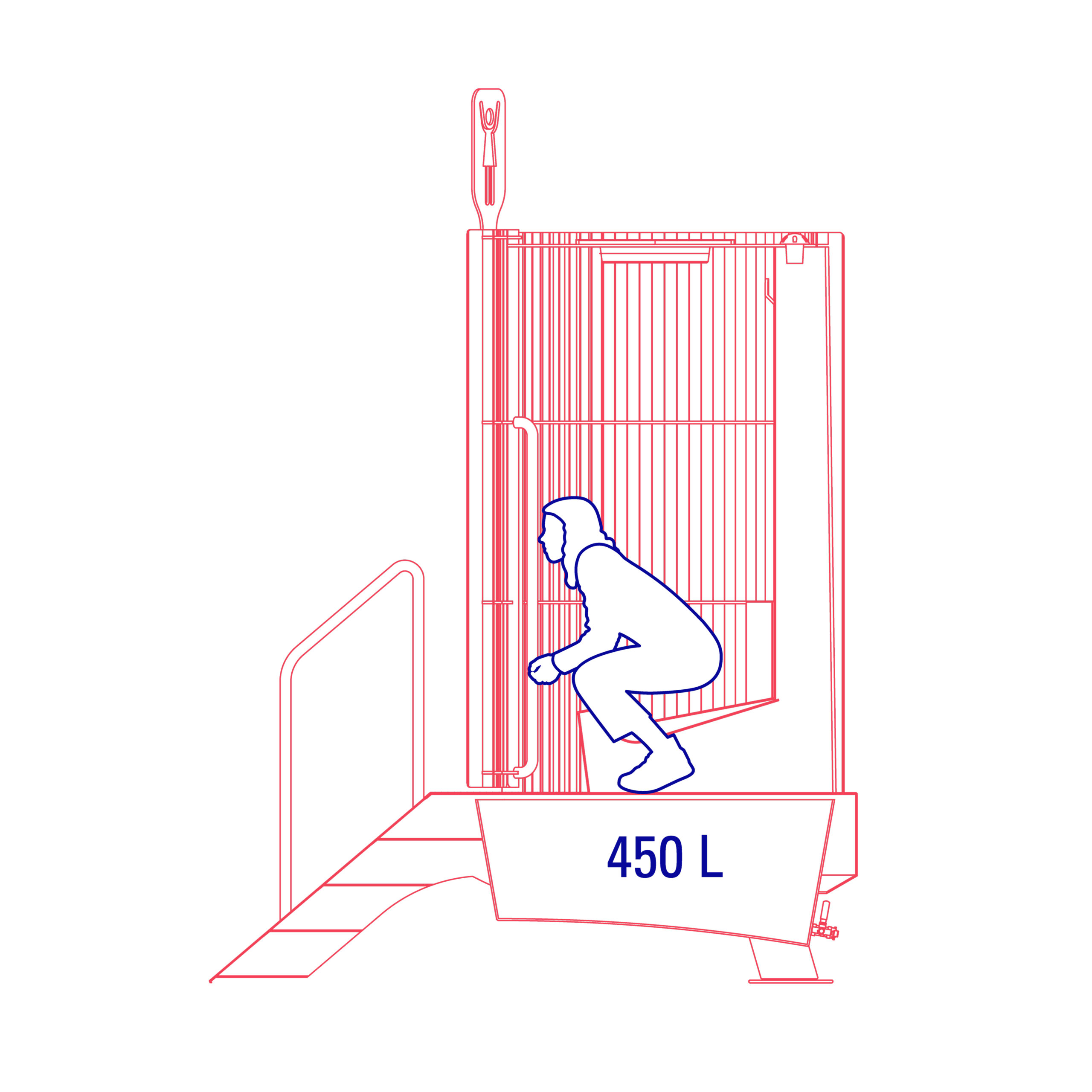 position-watertank 450L